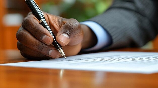Signature d’un contrat